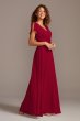 Flutter Sleeve Full Skirt Tall Bridesmaid Dress F20065