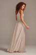 Crepe-Back Satin One-Shoulder Bridesmaid Dress F20099
