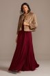 Pleated Tank Stretch Crepe Bridesmaid Dress F20104