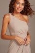 One-Shoulder Stretch Crepe Bridesmaid Dress F20107