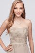 Appliqued Faille High-Low Bridesmaid Dress OC290019