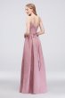 Faille Bridesmaid Ball Gown with Jewel Sash OC290020