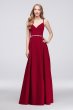 Faille Bridesmaid Ball Gown with Jewel Sash OC290020