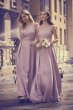 Appliqued Illusion Faille Bridesmaid Dress OC290023