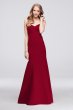 Strapless Faille Mermaid Bridesmaid Dress with Bow OC290033