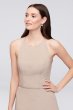 Crystal Necklace Faille A-Line Bridesmaid Dress OC290034