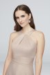 High-Neck Satin Crepe Bridesmaid Dress OC290060