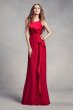 Charmeuse and Chiffon Bridesmaid Dress with Ruffle VW360340