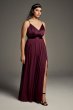 Charmeuse and Chiffon Bridesmaid Dress VW360345