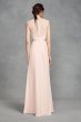 Illusion Cap Sleeve Crepe Bridesmaid Dress VW360377