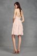 Short Chiffon Bridesmaid Dress with Cascade Skirt VW360399