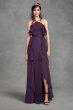 Chiffon High-Neck Bridesmaid Dress with Tie Back VW360409