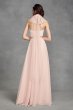 Chiffon Halter Bridesmaid Dress with Tulle Bow VW360418