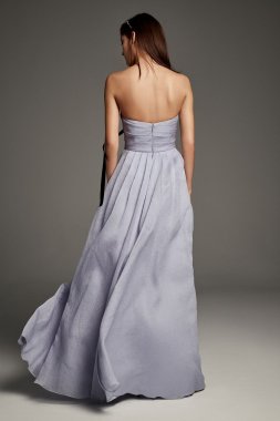 Textured Organza A-Line Bridesmaid Dress VW360441
