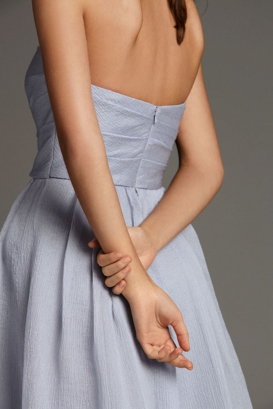 Textured Organza A-Line Bridesmaid Dress VW360441