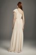 Ruffled One-Shoulder Double Cloth Bridesmaid Dress VW360447