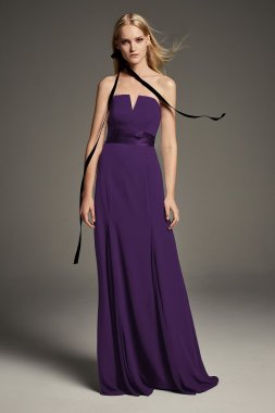 V-Wire Crepe Mermaid Bridesmaid Dress VW360453