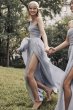One-Shoulder Textured Organza Bridesmaid Dress VW360459