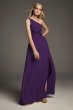 One-Shoulder Charmeuse Chiffon Bridesmaid Dress VW360460