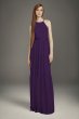 Georgette Bridesmaid Dress with Peasant Skirt VW360488