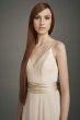 V-Neck Crepe Mermaid Bridesmaid Dress VW360489