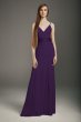V-Neck Crepe Mermaid Bridesmaid Dress VW360489