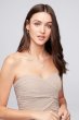 Strapless Crinkle Chiffon Dress with Cascade Skirt W10840