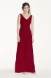 Long Illusion Tank Crinkle Chiffon Dress W10841