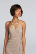 Short Strapless Mesh Dress with Sweetheart Neck W10953