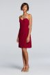 Short Strapless Mesh Dress with Sweetheart Neck W10953