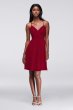 Chiffon Dress with Pleated Bodice and Strappy Back W11072