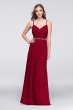 Twist Bodice Chiffon Dress with Beaded Belt W11147