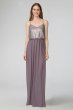 Paige V-Neck Sequin and Chiffon Bridesmaid Dress Donna W2444MDB