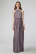 Peyton Chiffon Bridesmaid Dress with Bead Neckline Donna W2446MDB