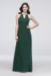 Chiffon Keyhole Bridesmaid Dress with Cutaway Back W60000