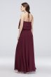 Tiered Ruffle Chiffon High-Neck Bridesmaid Dress W60006