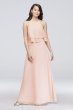 Tiered Ruffle Chiffon High-Neck Bridesmaid Dress W60006