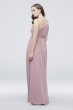 Micro-Pleated Mesh One-Shoulder Dress W60042