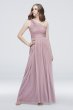 Micro-Pleated Mesh One-Shoulder Dress W60042