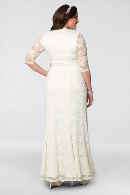 Plus Size Amour Lace Wedding Gown 14130905DB