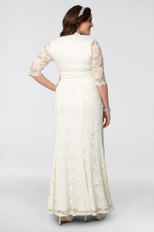 Plus Size Amour Lace Wedding Gown 14130905DB