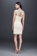 Layered Lace Short Dress with Keyhole Back 182448