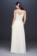 Beaded Ballerina Bodice Soft Chiffon Sheath Dress 184288DB