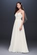 Beaded Ballerina Bodice Soft Chiffon Sheath Dress 184288DB