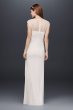 Lace Applique Illusion Mesh Sheath Dress 184336DB