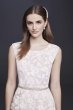 Burnout Short Wedding Dress with Cap Sleeves 184629DB