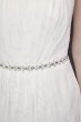 Shimmering High-Low Dress with Beaded Waist 184634DB