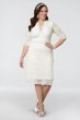 Luxe Lace Plus Size Short Wedding Dress 19090901