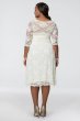 Plus Size Aurora Lace Short Wedding Dress 19130907DB