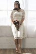 Plus Size Aurora Lace Short Wedding Dress 19130907DB